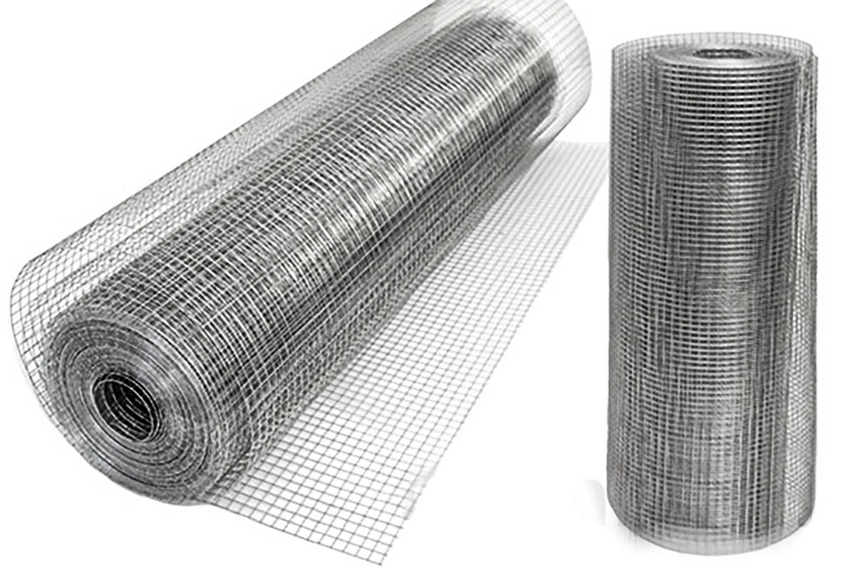 MASCHENDRAHTZAUN Quadratisch, 1/25 m, Silbern - Grau, Metall (0.08/100cm) - Niederberg Metall