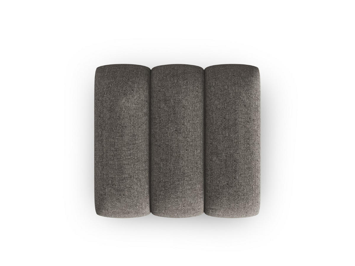 POUF Lupine aus Chenille-Stoff grau - Grau, Textil (95/43/92cm) - Micadoni