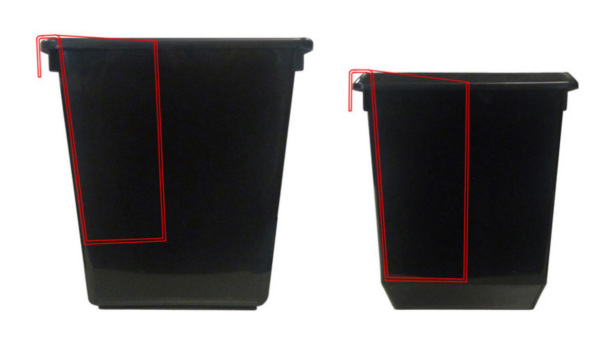 PAPIERKORB Für Viereckigen Kegelförmigen Kunststoff Grün - Grün, Metall (15/26.5/24cm) - PROREGAL