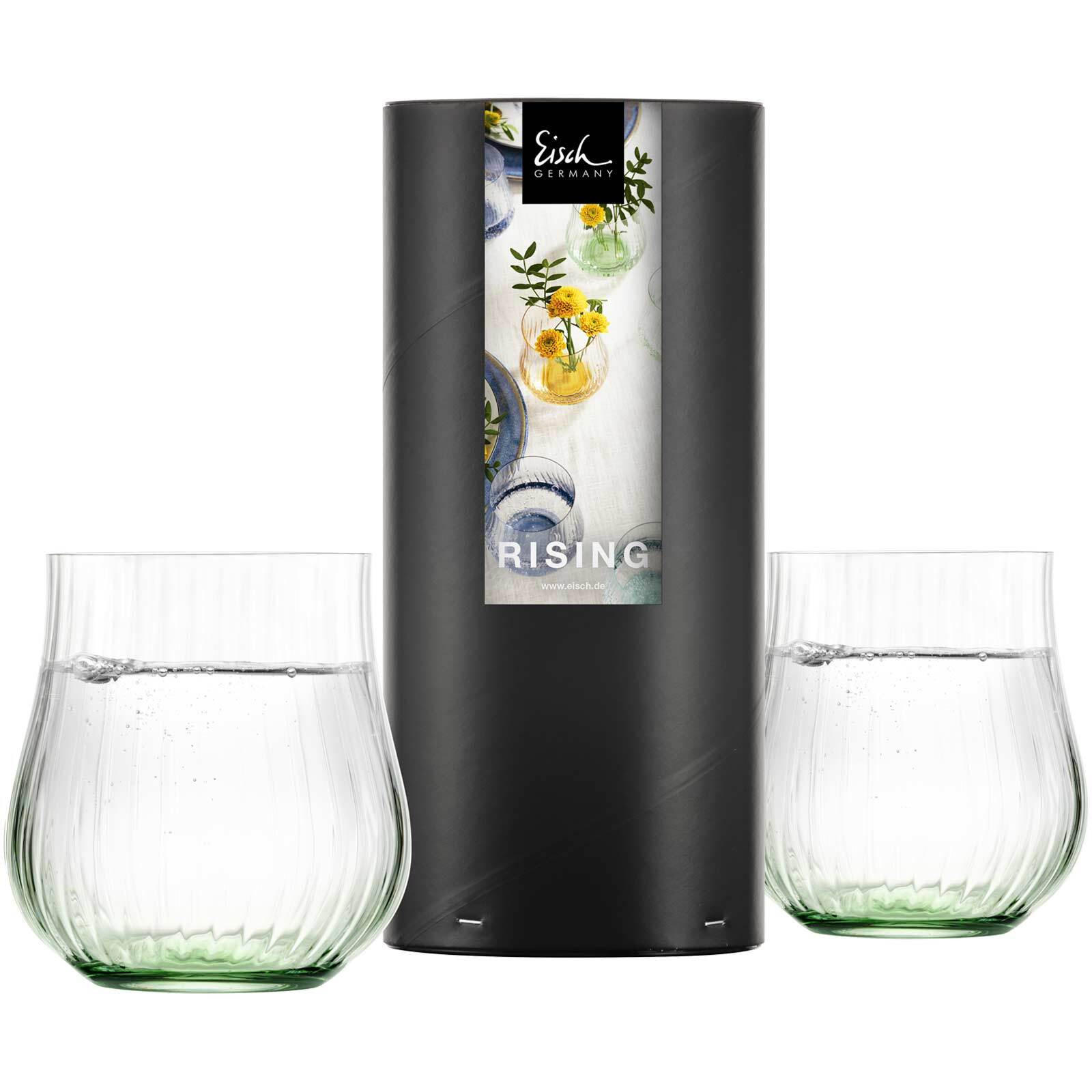 ALLROUNDBECHER Rising Grün 400 ml 2er Set - Grün, Glas (0.4L) - Eisch