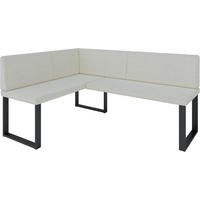 ECKBANK Alina - INARI-Stoff - 128 x 168 cm - Links - Beige - Beige, Textil/Metall (168/128cm) - AN-Moebel 4u