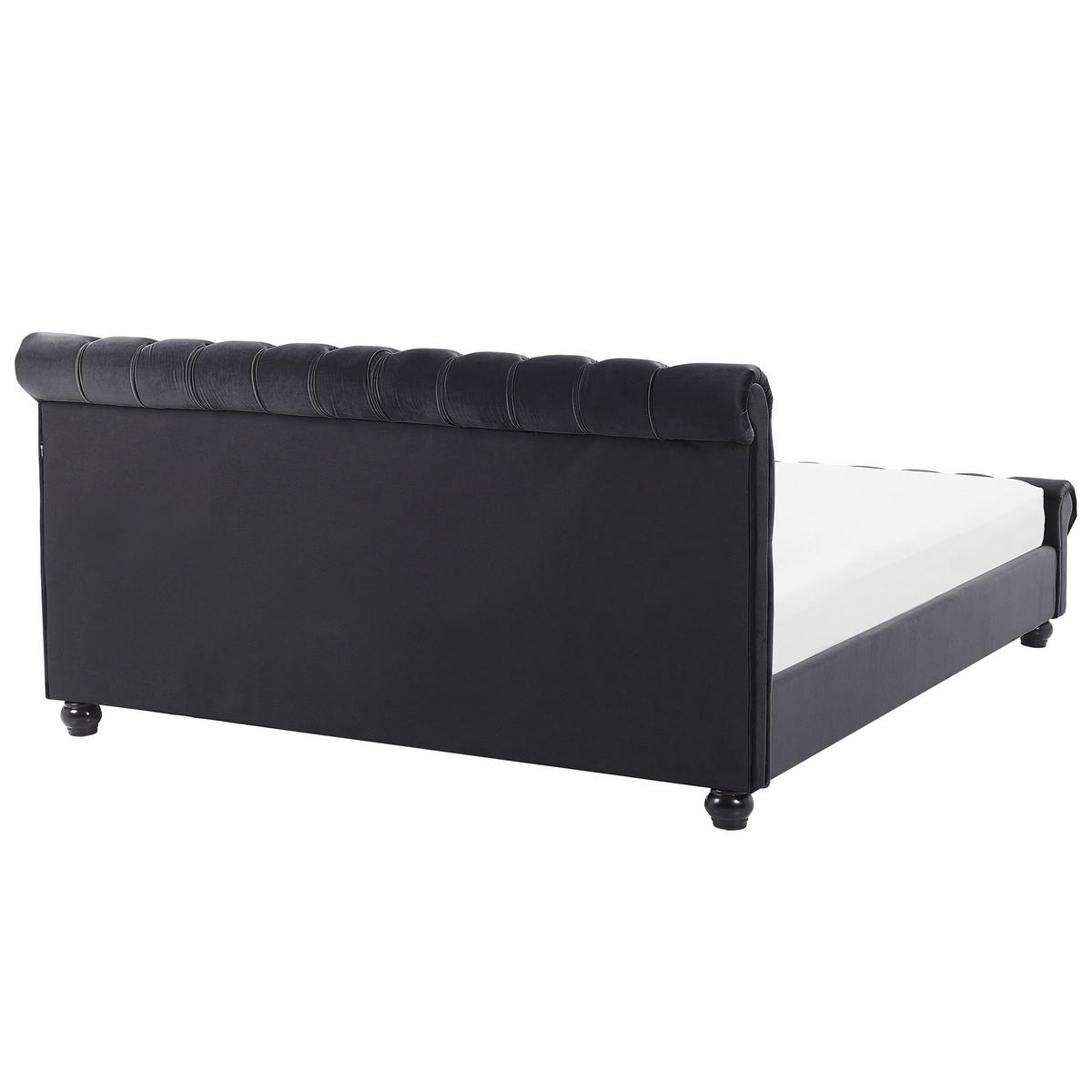 WASSERBETT 160/200cm Schwarz Avallon - Schwarz, Textil (160/200cm) - Beliani