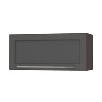 KLAPPHÄNGESCHRANK Kvantum W4BS/80-AV Graphit Matt / Lava Matt 80 / 32,5 / 36cm - Dunkelgrau/Graphitfarben, Holz/Holzwerkstoff (80/36/32.5cm) - Feldmann-Wohnen