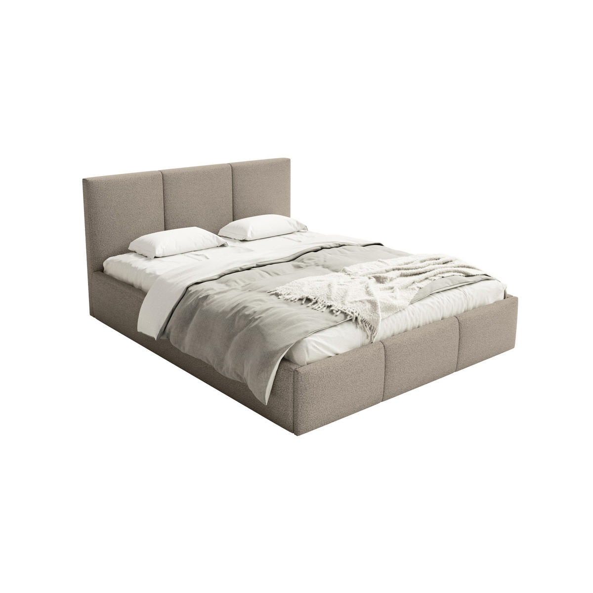 POLSTERBETT Fondi Slim 120x200 cm, Braun - Braun, Textil (120/200cm) - Fedve