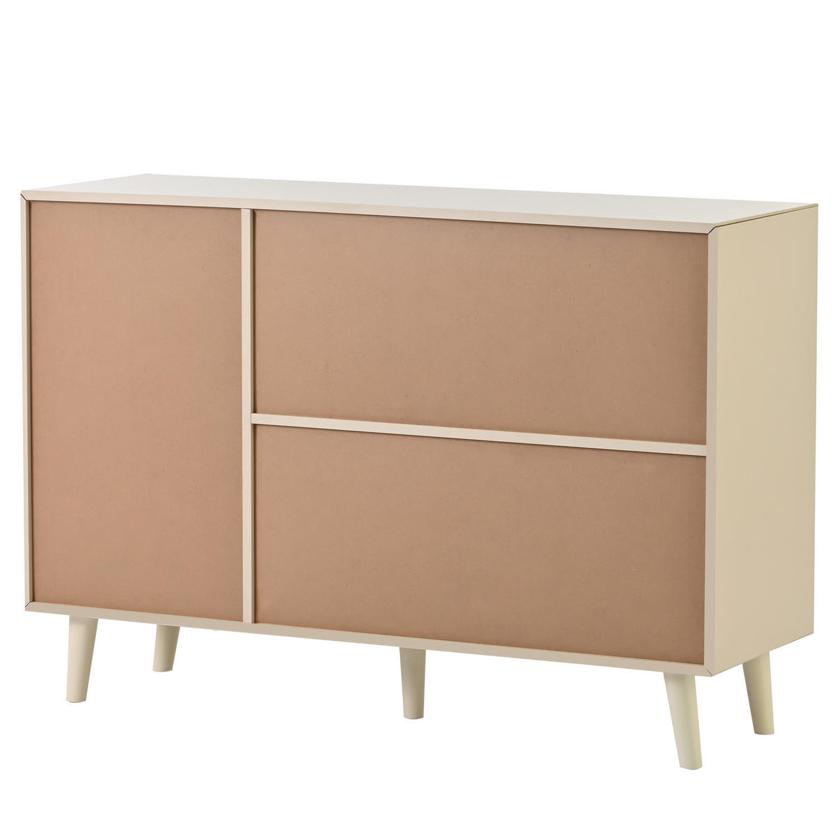 SIDEBOARD Cremefarben 120/40/82 cm - Creme, Holzwerkstoff (40/82.5/120cm) - Urban Meuble