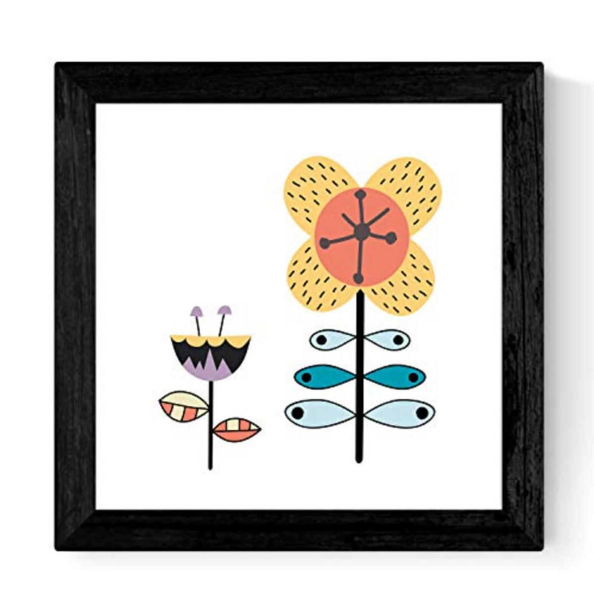 POSTER Set mit 4 Natur skandinavische Herbst 25x25 cm Rahmenlos - Klar, Papier (25/3cm) - Nacnic