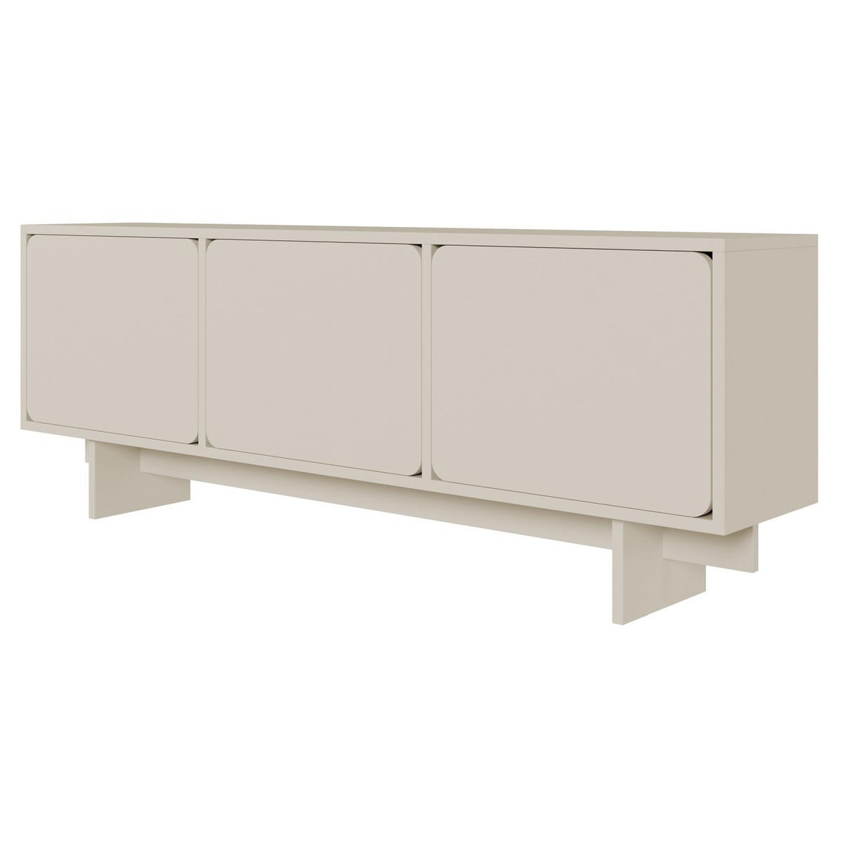 TV-LOWBOARD Wuwu Greige 150 cm - Taupe, Holzwerkstoff (150.4/55/35cm) - Selsey