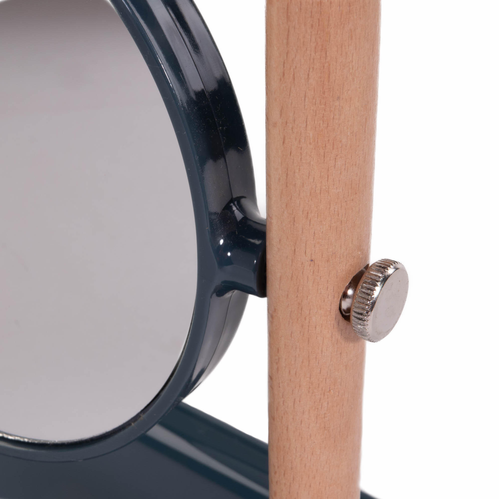 KOSMETIKSPIEGEL Metall - Blau, Glas (14/23/22.5cm)