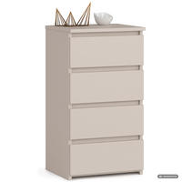 KOMMODE CL4 Kaschmir 40 cm 4 Schubladen Front Kaschmir B40xH74xT35 cm - Beige, Holzwerkstoff (40/74/35cm) - Akord