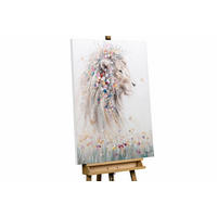 ACRYLBILD HANDGEMALT 75/100 cm - Taupe/Beige, Holz/Textil (1.7/100cm) - KUNSTLOFT