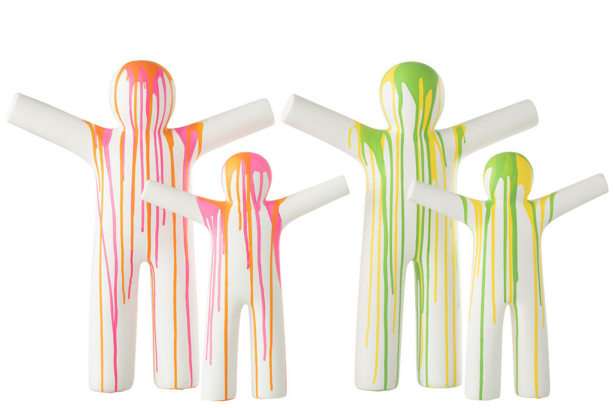 FIGUR P'TIT MAURICE TROPFEND - Polyresin - Multi - Multicolor, Glas/Naturmaterialien (7.5/41.5/33.5cm) - J-Line