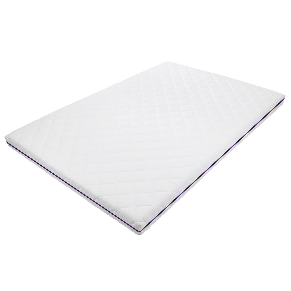 GELTOPPER 90x200 Höhe 8cm, Matratzenauflage 90x200 für alle Betten und Matratzen - Weiß, Textil (90/200cm) - Sleepneo