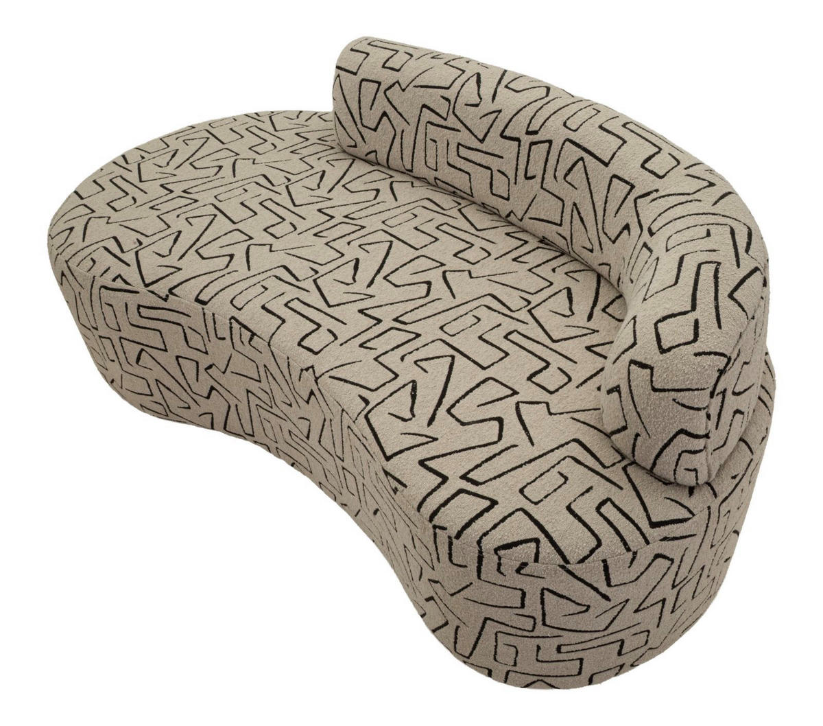 3-SITZER Sofa polyester Nairobi - - Multicolor, Holzwerkstoff/Kunststoff (176/69/91.5cm) - Pasmara