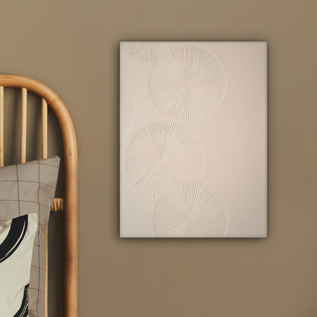 LEINWANDBILD Japandi - Beige - Modern 30x40 cm - Ecru, Textil (30/40cm) - MuchoWow