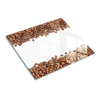 GLASPLATTE 60x52 cm Kaffeebohnen - Braun, Glas (60/0.4/52cm) - TULUP
