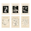 POSTER Set Mit 6 Illustrationen Von Pablo Picasso Schwarz Weiss A3 Rahmenlos - Klar, Papier (29/3cm) - Nacnic
