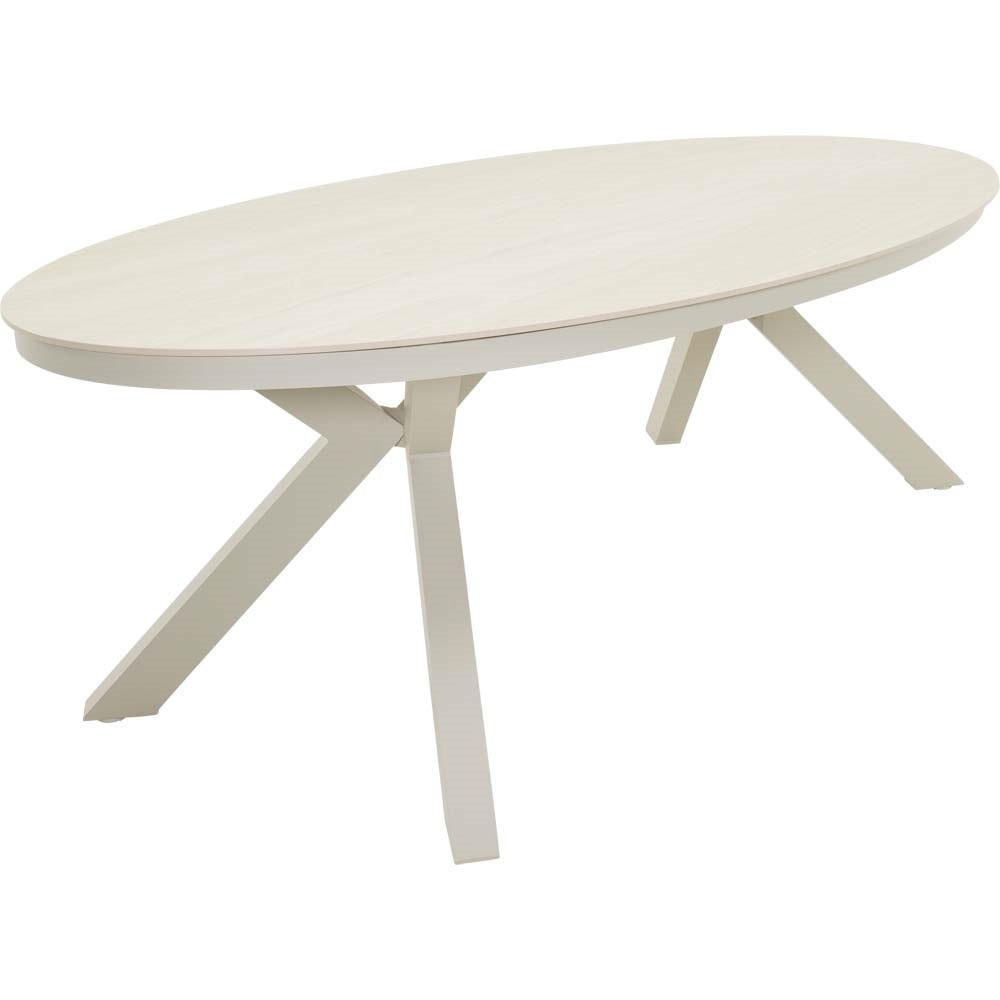 GARTENTISCH Davos - Beige - 220/120/74 cm - Beige, Metall (220/120/74cm) - Lesli Living