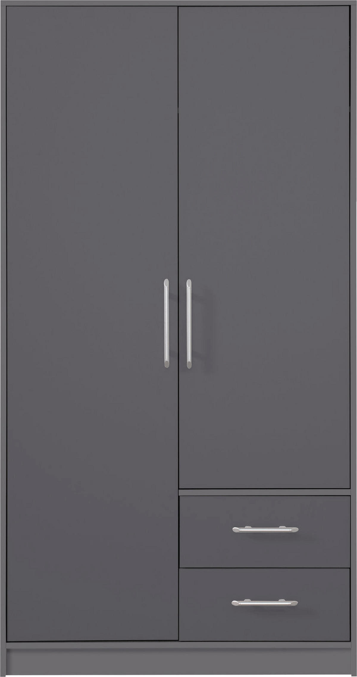 SCHLAFZIMMER Set 3-tlg. – SMART – Grau - Grau, Holzwerkstoff (200/190/56cm) - hi-markt