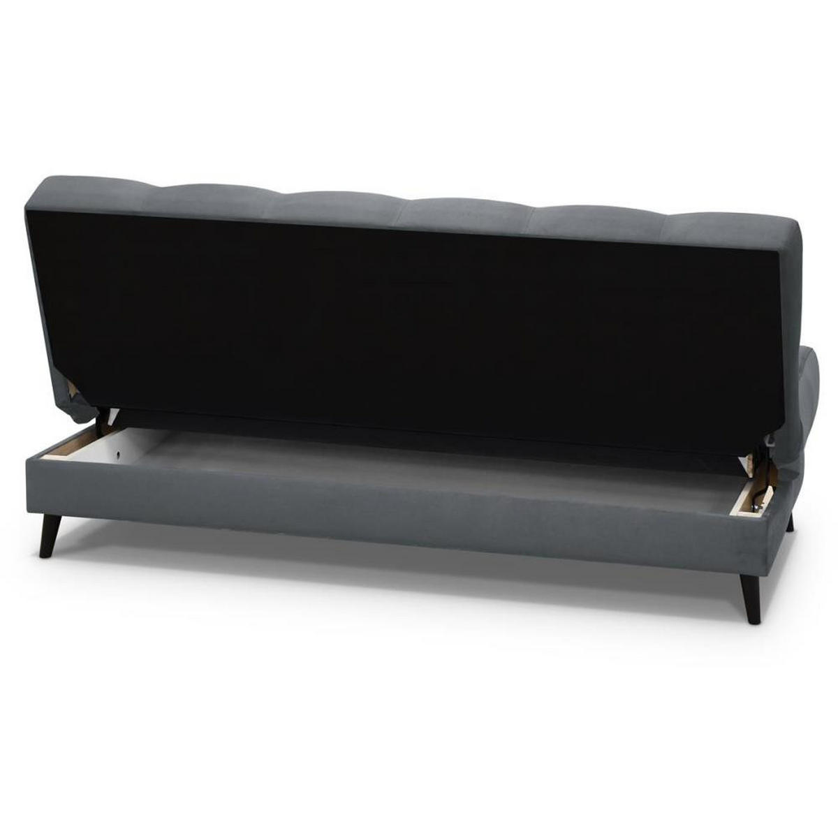 3-SITZER Schlafsofa Nancy grau - Grau, Holz/Textil (220/89/93cm) - Beautysofa