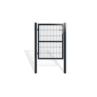 GITTERTOR Razo grau 1m H.120cm Metall - Grau, Metall (106/126cm) - Casanoov