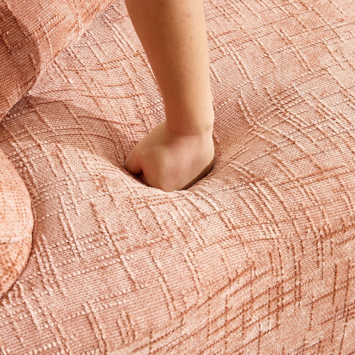 2-SITZER-SOFA, Keine Montage erforderlich, mit Kissen, Rosa - Pink, Textil (91/70/170cm) - KOMHTOM