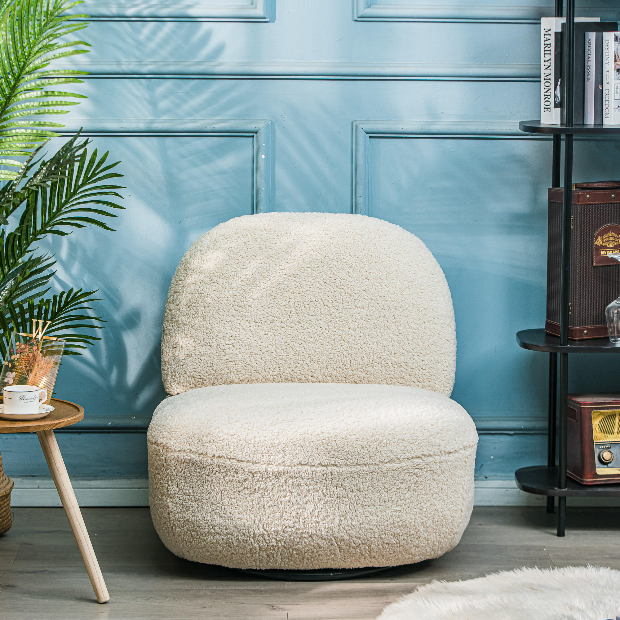 Thumbnail - Nordlys Sessel, Weiß, Textil, 71x75x68 cm, Wohnzimmer, Sessel, Polstersessel