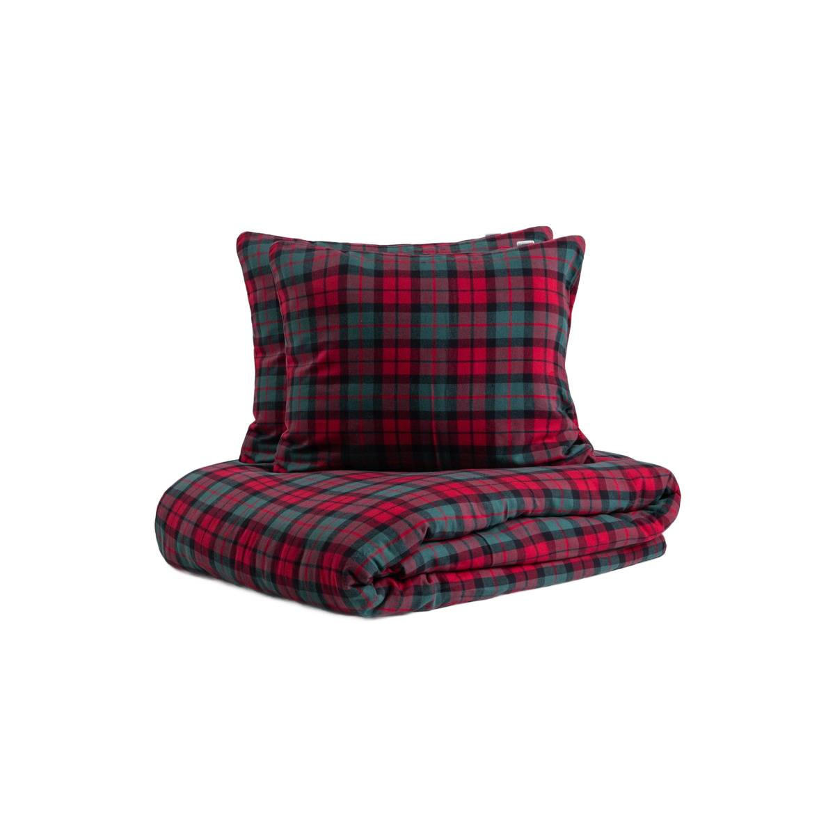BETTWÄSCHE Tartan Flanell rot 160/200 cm - Rot, Textil (160/200cm) - Homla