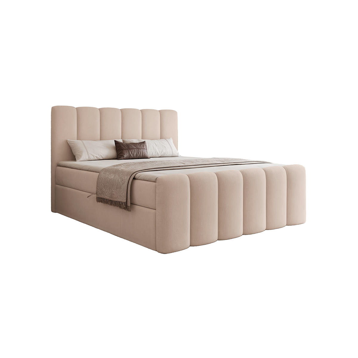 BOXBETT Perrone 120x200 cm, Hellrosa - Hellrosa, Textil (120/200cm) - Fedve