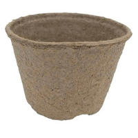 PFLANZTOPF aus Pflanzenfasern - Braun, Naturmaterialien (10cm) - KLASEBO