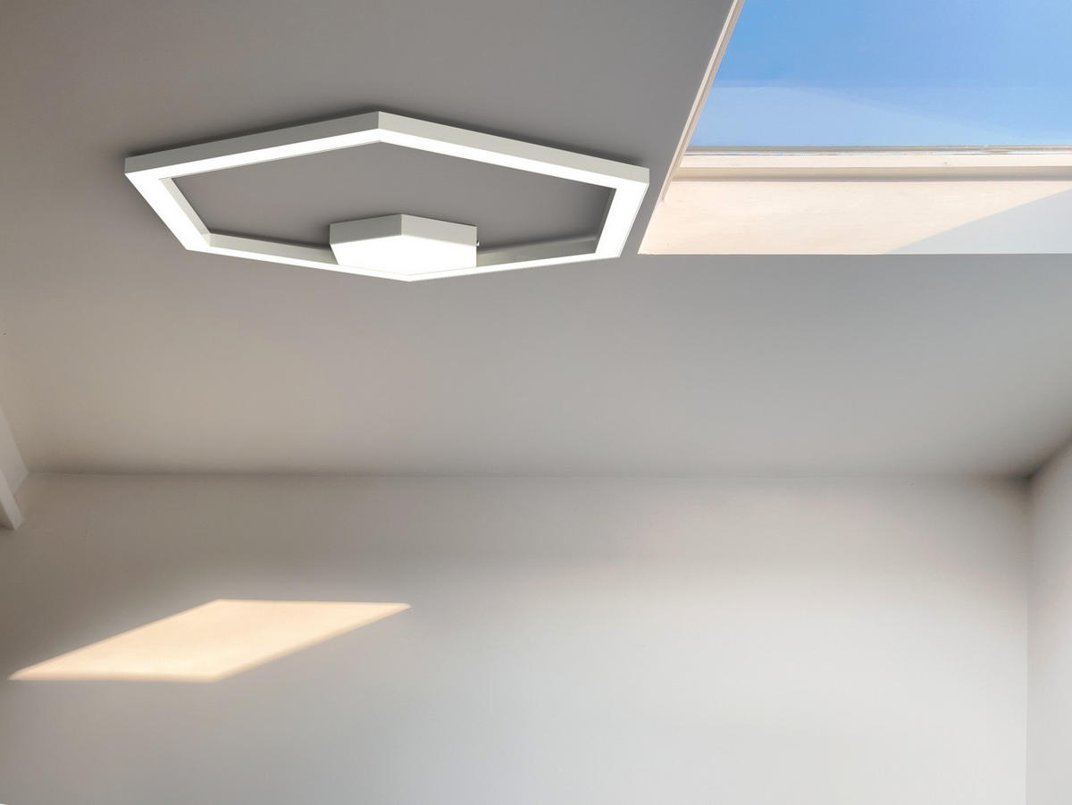 LED-DECKENLEUCHTE - Dunkelbraun, Metall (1.6/3/60cm) - Lumicom