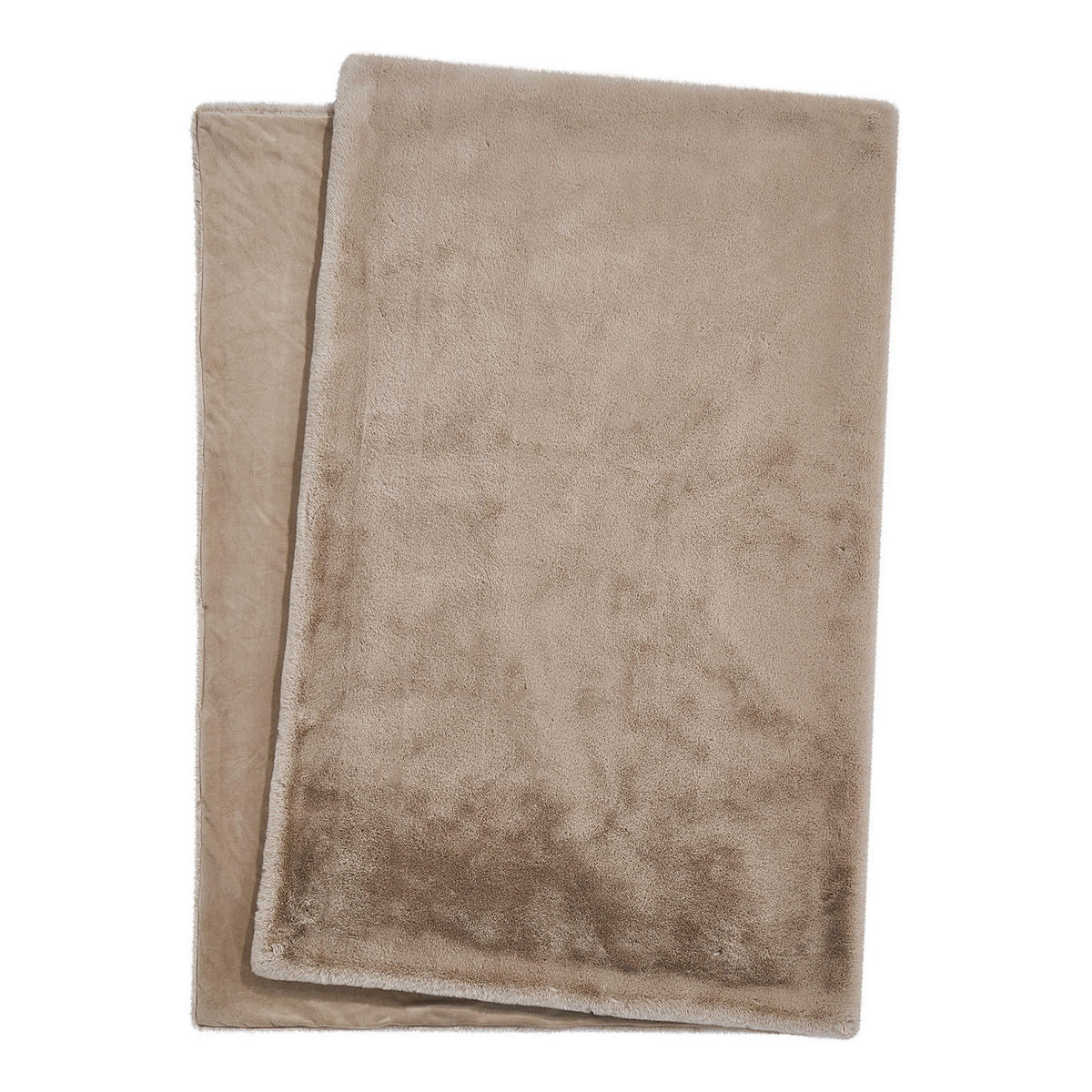 FELLDECKE Wild Thing - Taupe, Kunststoff (150/200cm) - Butlers