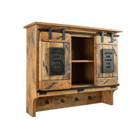 WANDGARDEROBE Mango 90x30x75 natur lackiert RAILWAY #154 - Naturfarben, Holz (90/75/30cm) - Massivmoebel24