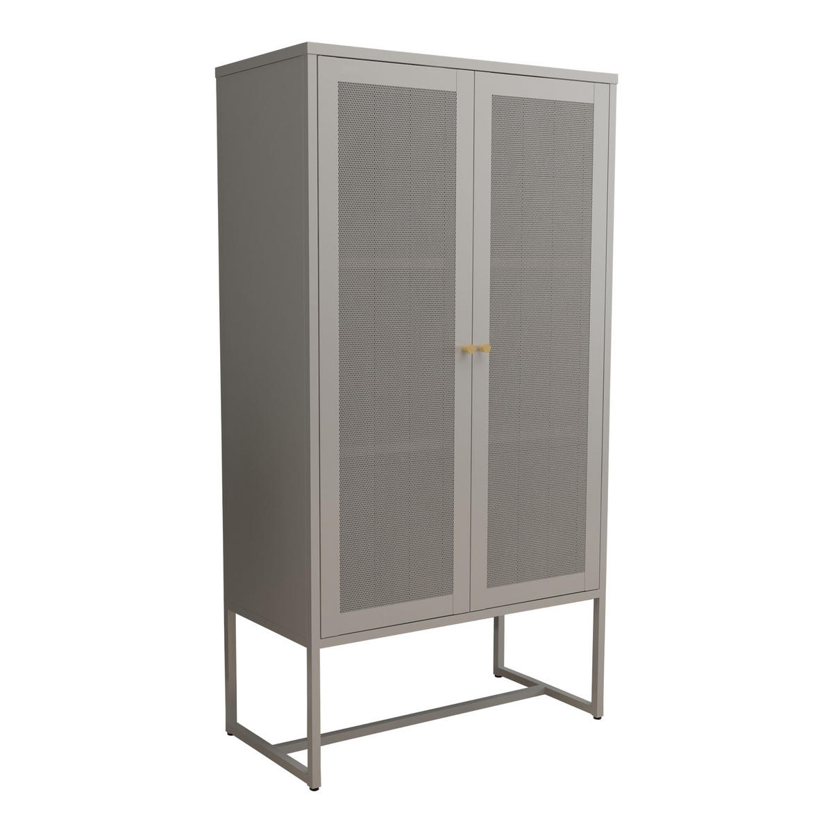 BÜROSCHRANK Sund - Grau, Metall (80/150/40cm) - [en.casa]