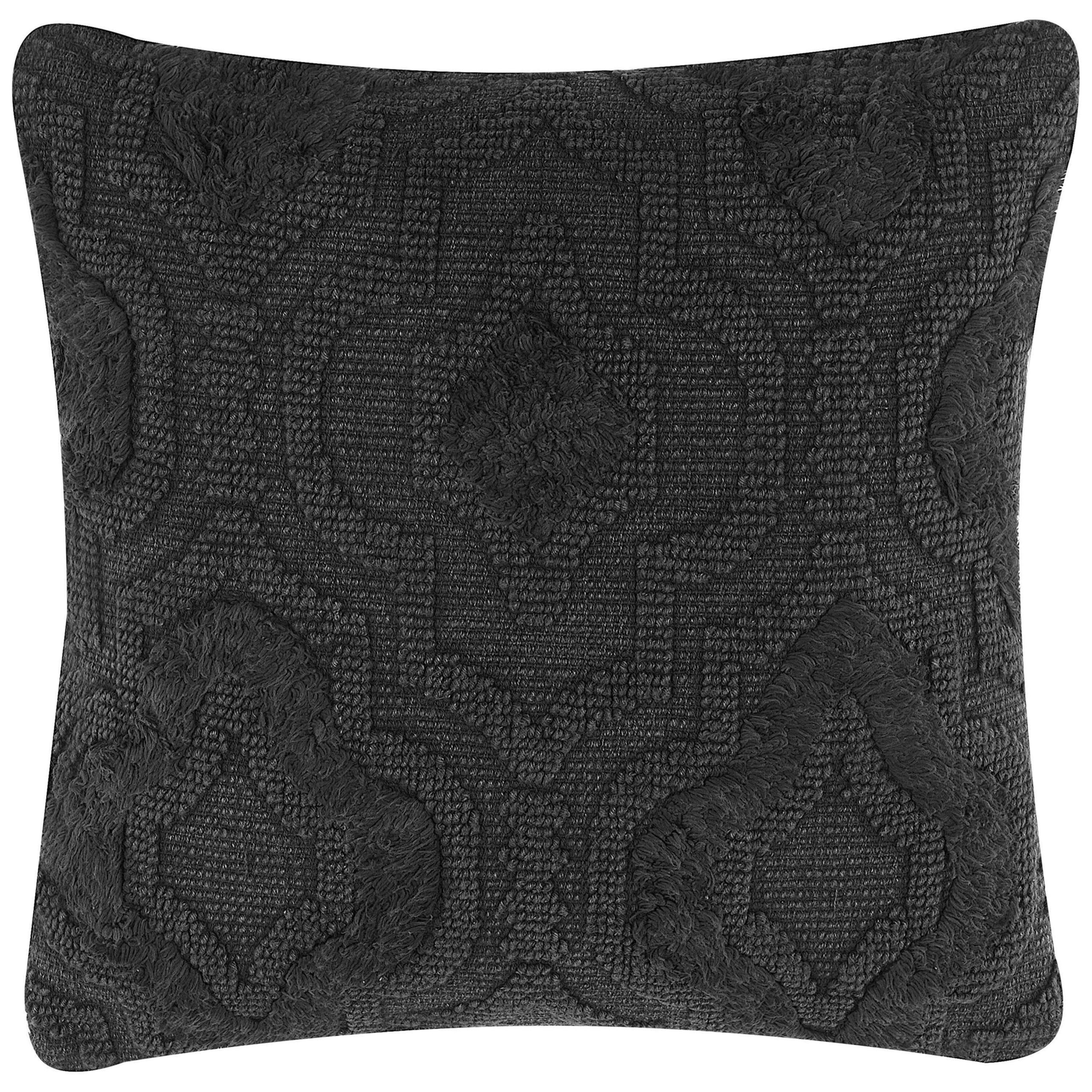 DEKOKISSEN Dunkelgrau 45/45 cm Paika - Dunkelgrau, Naturmaterialen/Textil (45/45cm) - Beliani