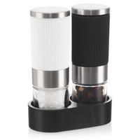 GEWÜRZMÜHLE-SET Mehrfarbig - Schwarz, Glas (3.5/9.5/7cm) - Orion 