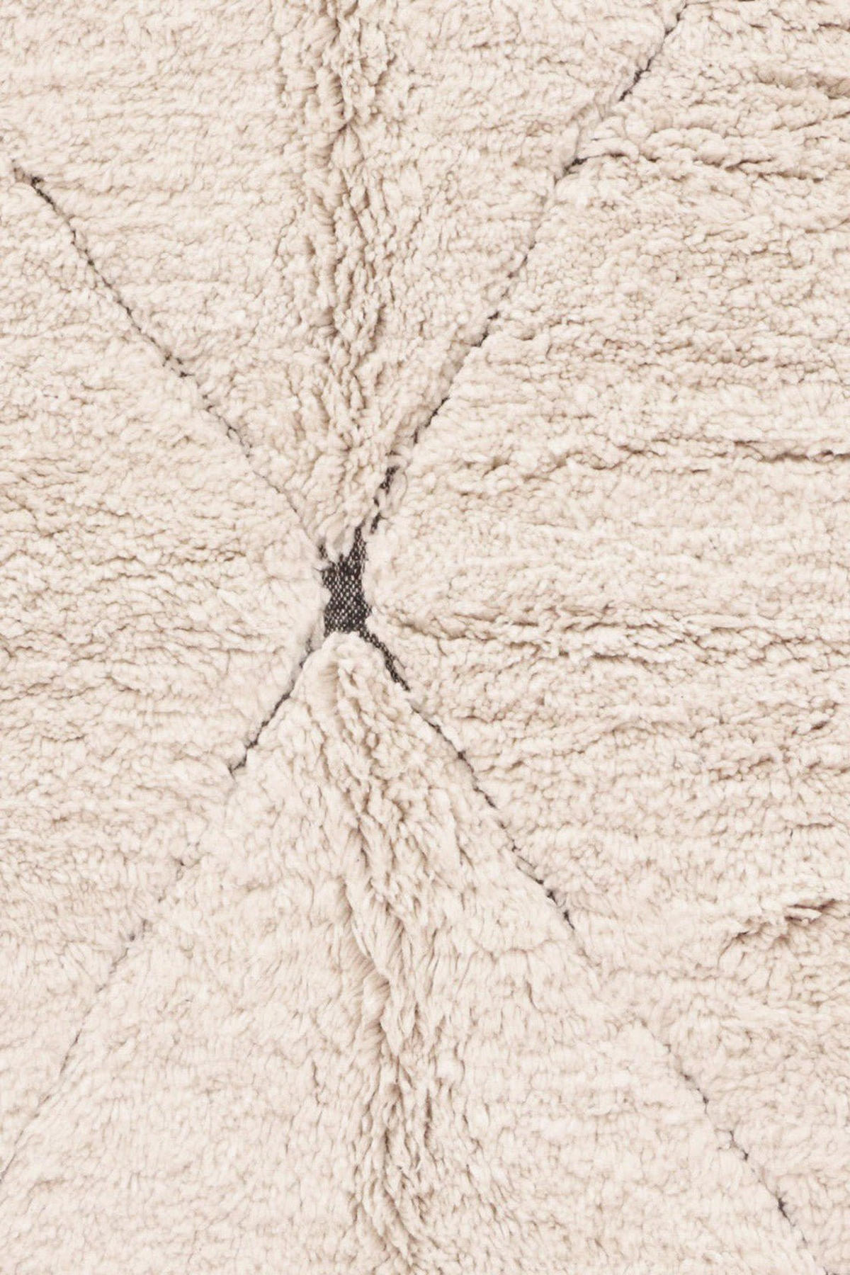 BERBERTEPPICH aus Marokko aus reiner Wolle 140x 200 cm - Beige, Naturmaterialien (140/200cm) - AFK Living