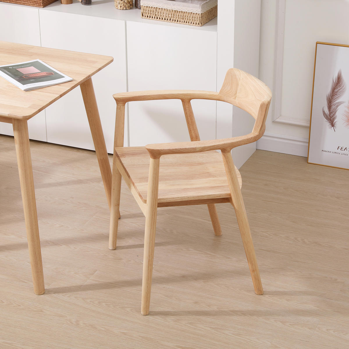 STUHL 2er-Set Holz Braun - Braun, Holz (58/75/57.5cm) - Nordlys