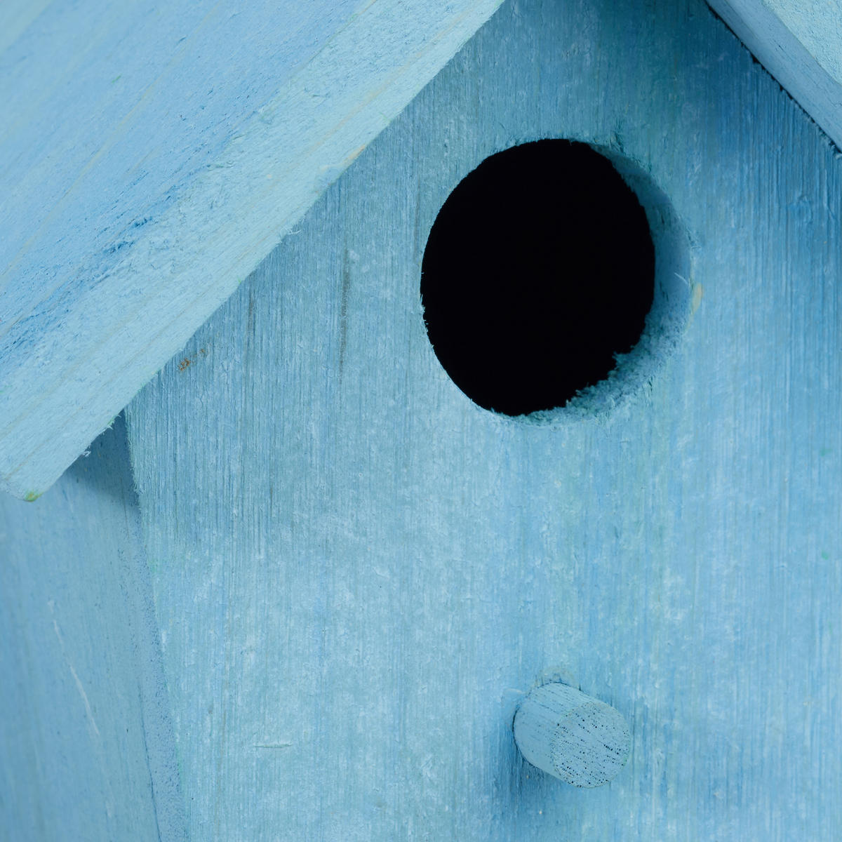 DEKO Vogelhaus - Hellblau, Holz (15/16/11cm) - Relaxdays