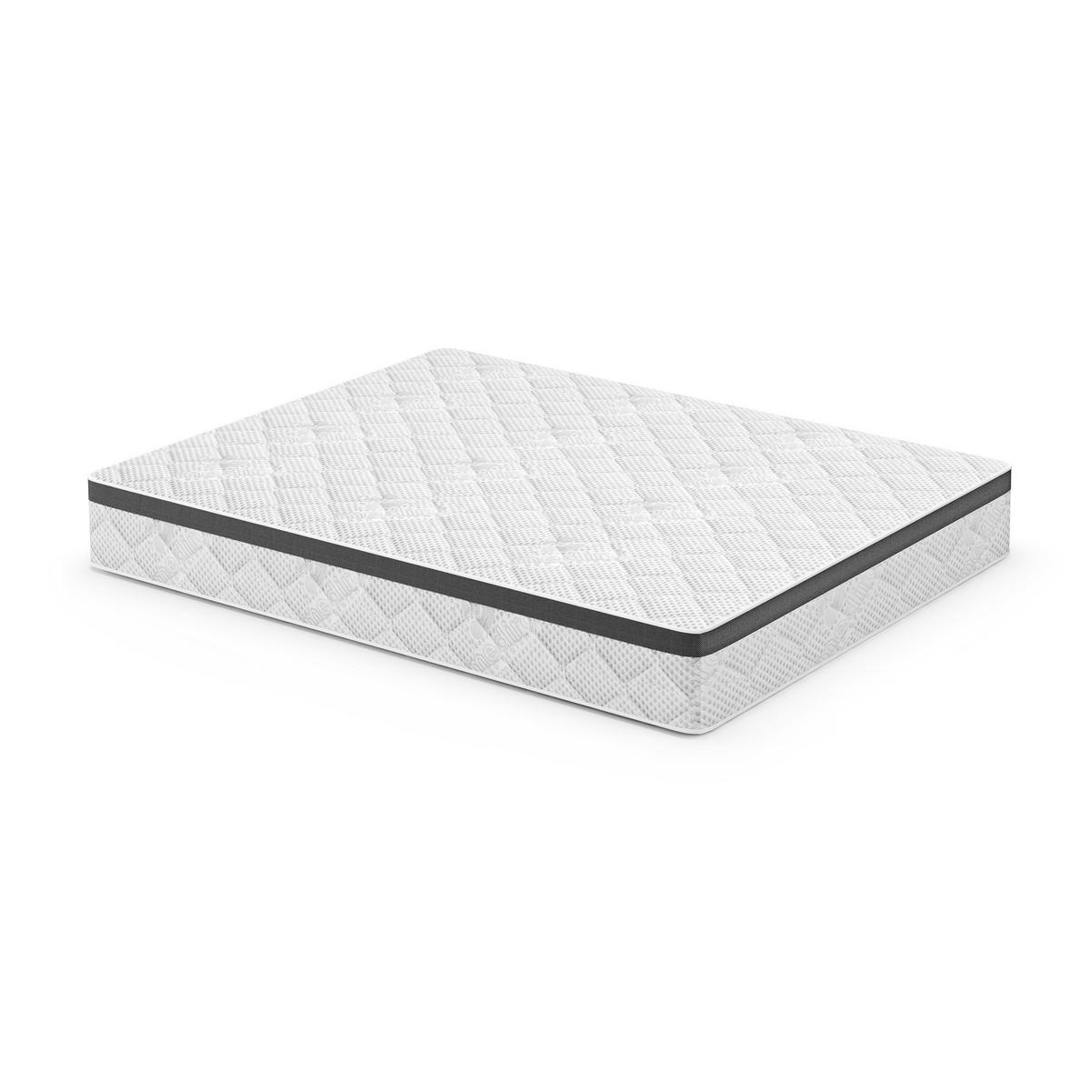 OBOUSTRANNÁ MATRACE Mediro Flex 23 cm, 7zónová, s visco pěnou, H3/H4, 90×200 - bílá, plast (90/200cm) - Beautysofa