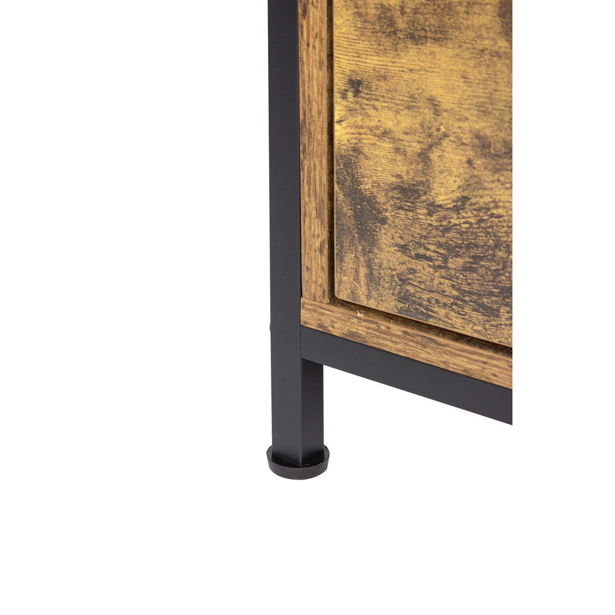 TV-LOWBOARD - Braun, Holzwerkstoff/Metall (120/50/40cm) - Relaxdays