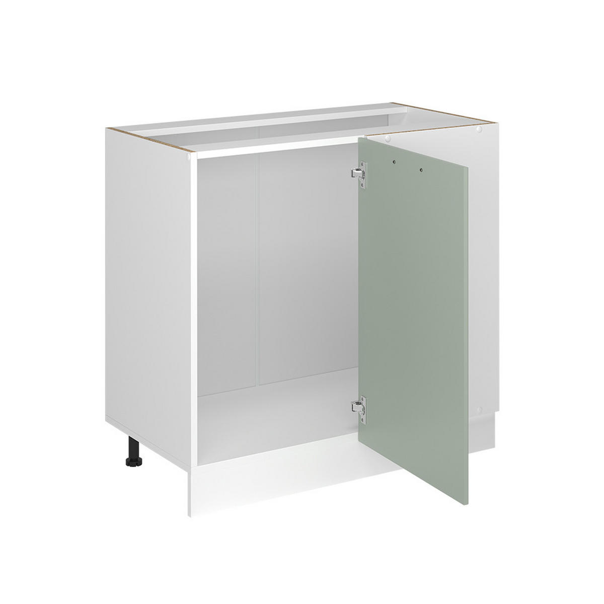ROHOVÁ SPODNÁ SKRINKA R-Line, Mint vidiecky dom/biely, 86 cm Marmori työtaso - biela/mätovozelená, kompozitné drevo (86/81.6/60cm) - Vicco