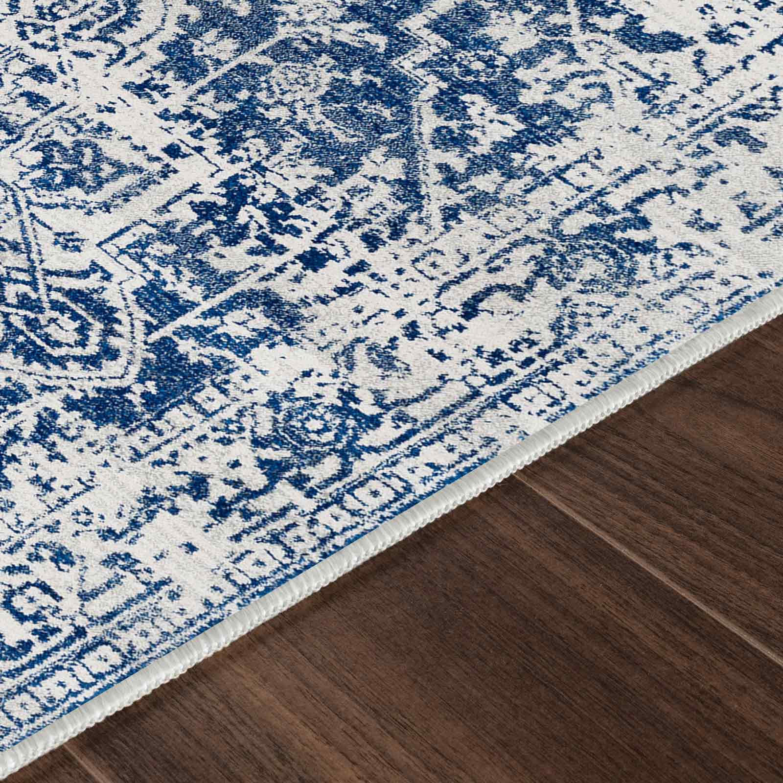 VINTAGE-TEPPICH 80/220 cm Blau - Blau, Naturmaterialien/Textil (80/220cm) - LIVABLISS