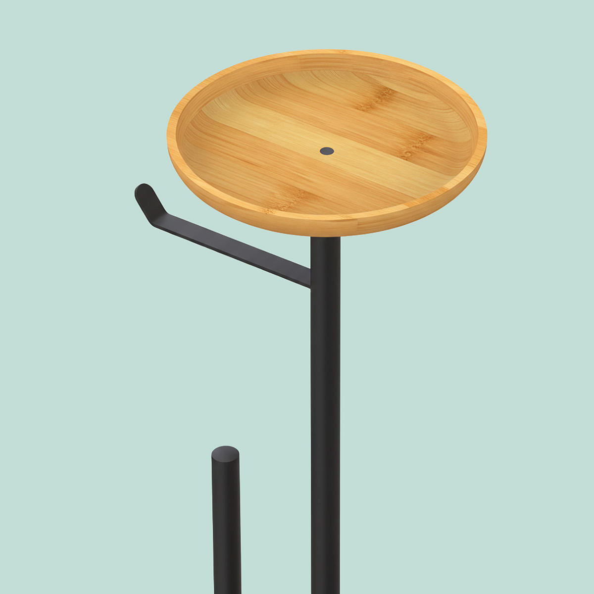 DRŽIAK WC papiera - viacfarebná, kov/drevo (25/65/20cm) - Relaxdays