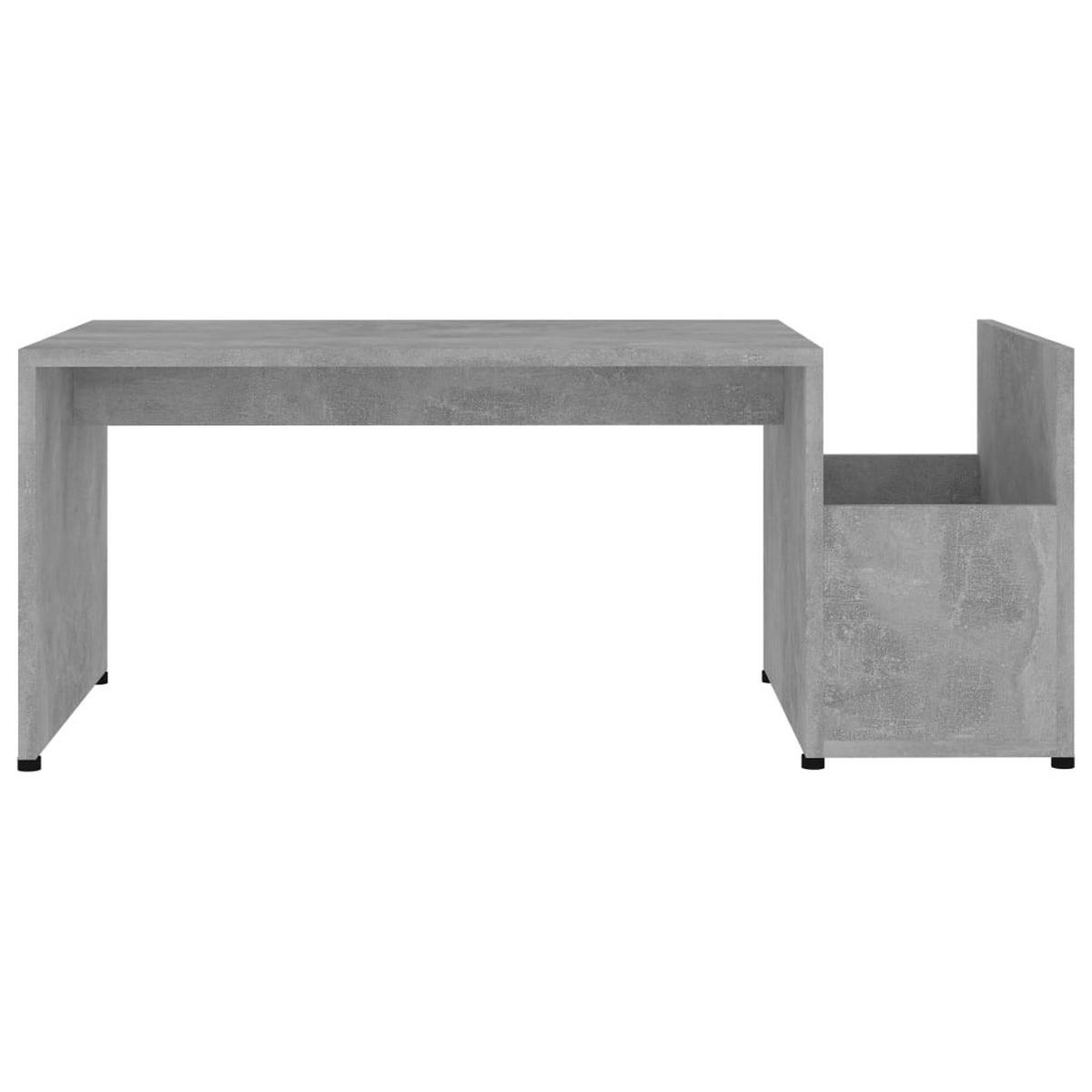 COUCHTISCH Betongrau 90x45x35 cm Holzwerkstoff - Grau, Holzwerkstoff (90/45/35cm) - furnicato