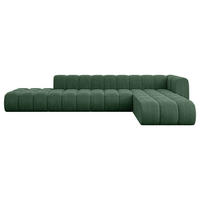 ECKSOFA modulares Sofa Zuvon-L2 - 387x177x70 cm Grün - Grün, Holzwerkstoff/Textil (387/177cm) - ALTDECOR