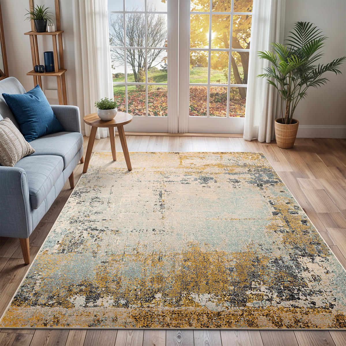 KURZFLORTEPPICH 160/220 cm Mehrfarbig - Multicolor, Naturmaterialien/Textil (160/220cm) - LIVABLISS