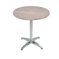 BISTROTISCH Vidol Ø70cm Rund Hellbraun Holz Cafétisch - Hellbraun, Holz (70/70/66cm) - DELUKE