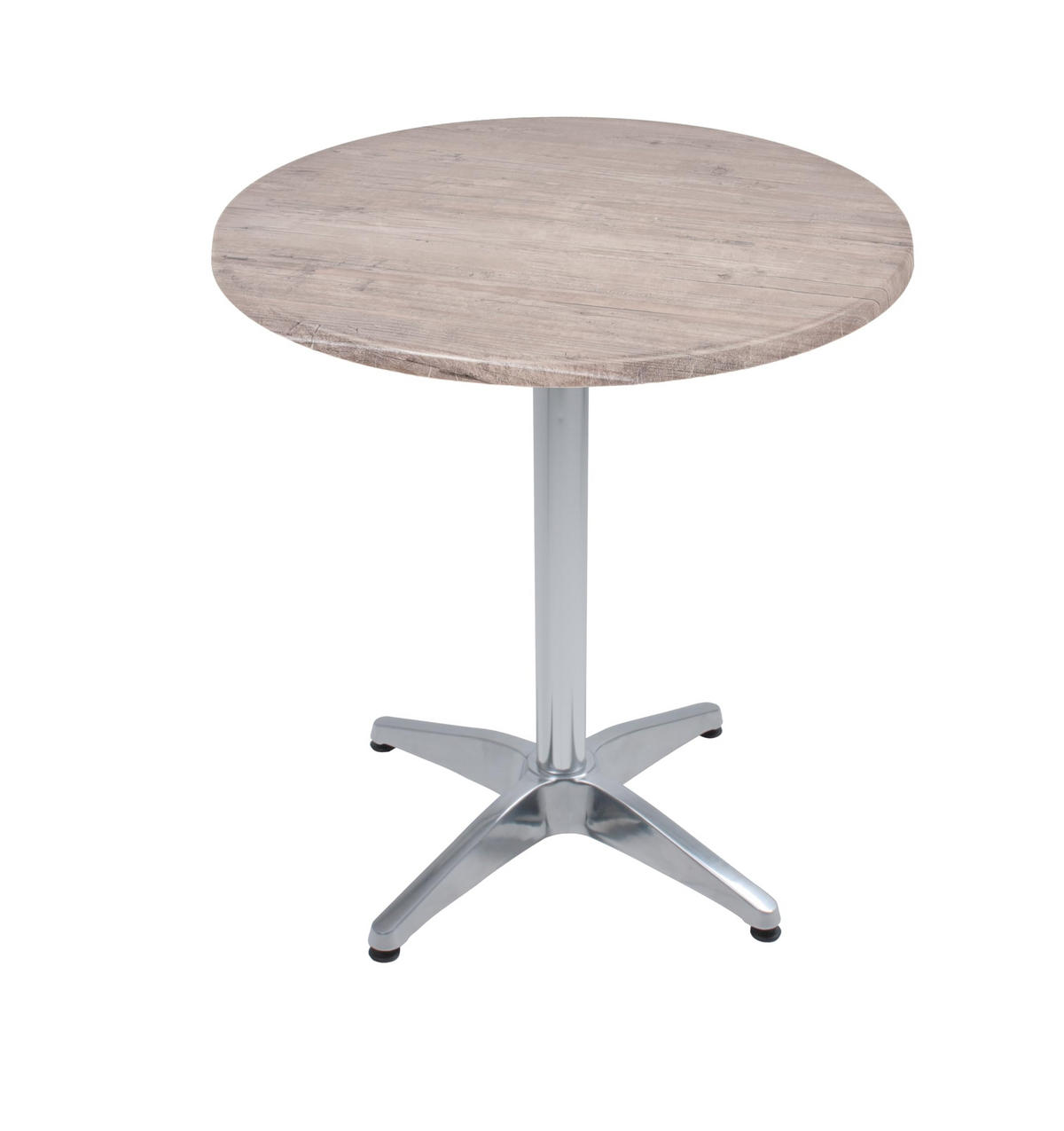 BISTROTISCH Vidol Ø70cm Rund Hellbraun Holz Cafétisch - Hellbraun, Holz (70/70/66cm) - DELUKE