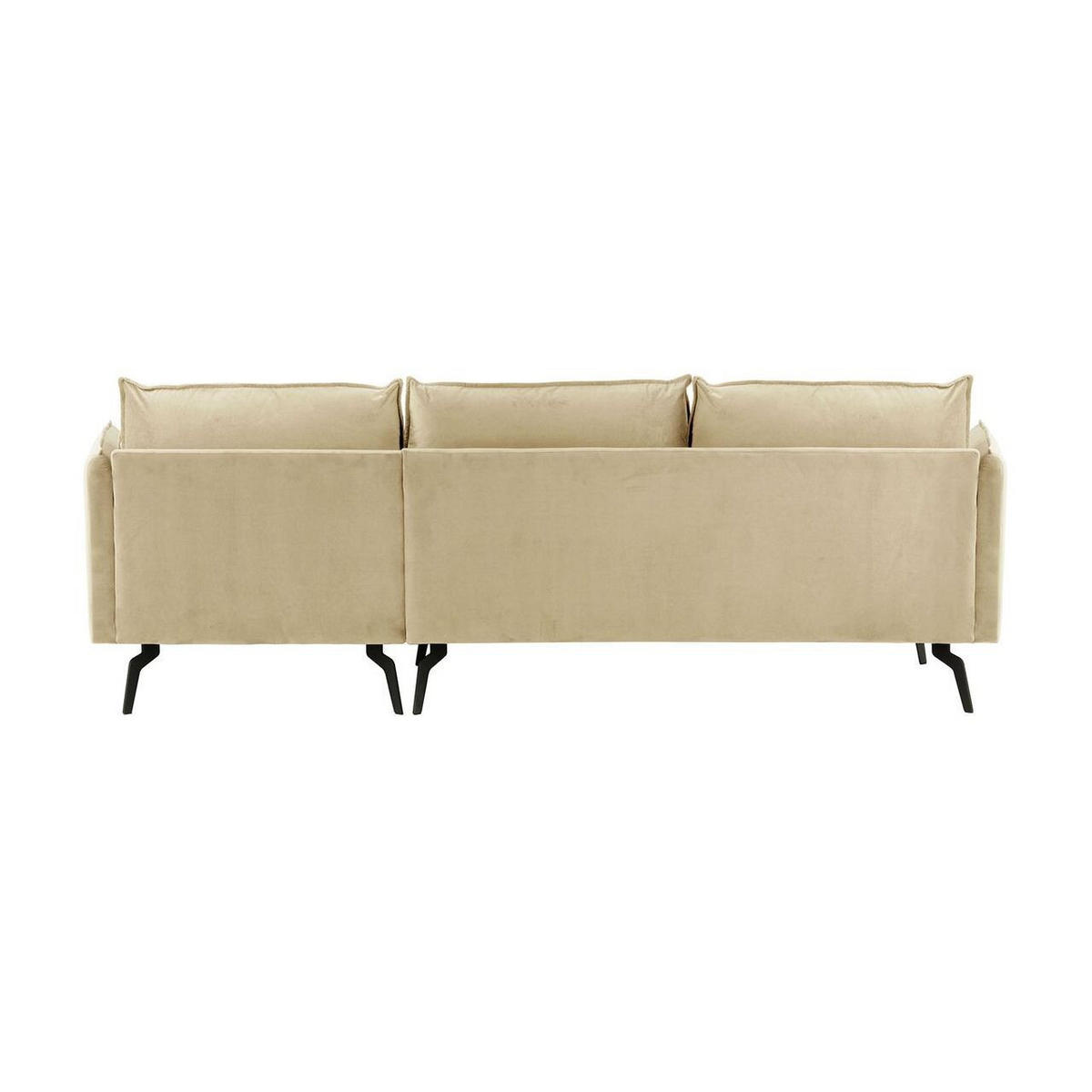 ECKSOFA Layla Rechts-Velluto 2 - Creme, Holz/Textil (278/160cm)