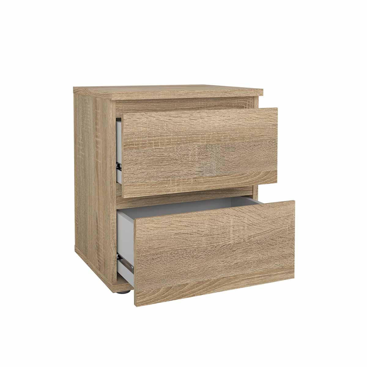NACHTSCHRANK Eiche - Eiche Wotan, Holzwerkstoff (40/48/34cm) - ebuy24